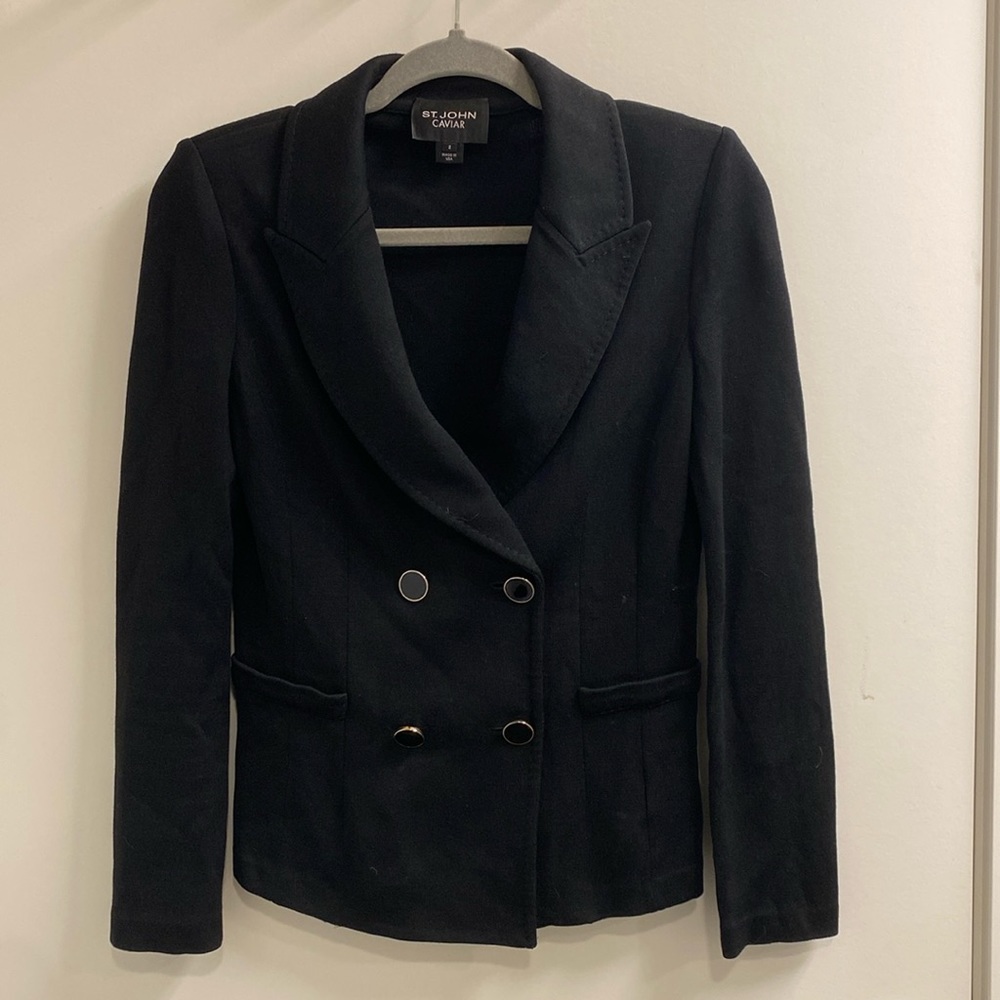 St. John Caviar Knit Jacket
